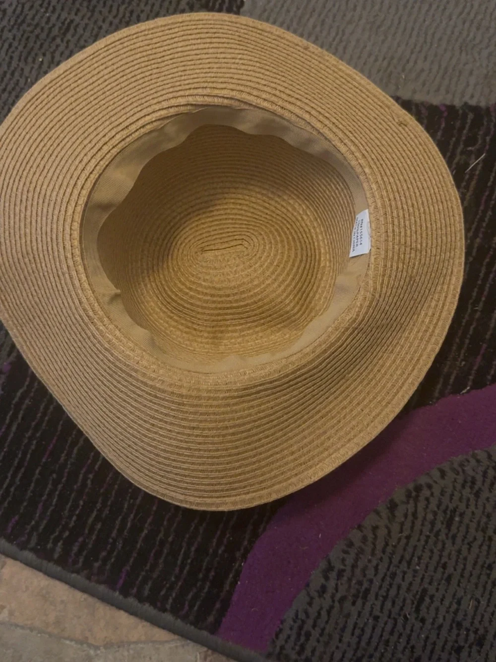 Women’s Wide-Brim Straw Sun Hat - Brown
